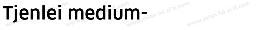 Tjenlei medium字体转换